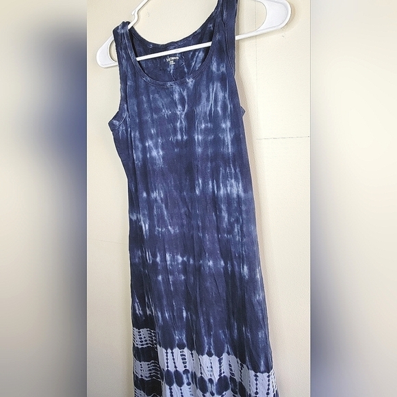 Ruff Hewn Tie Dye Sleeveless Maxi Dress, Size Petite Medium - Picture 2 of 3